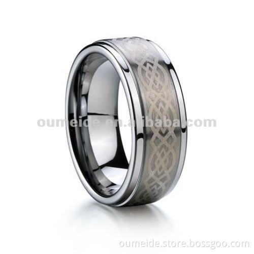ger28177u Top Jewelry Tungsten Ring Factory--2013 design new Custom celtic 8mm 6mm tungsten rings